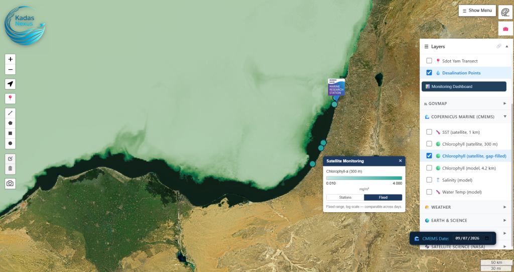 Interactive Marine Environmental Map